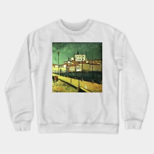 Lisbon in Van Gogh's style Crewneck Sweatshirt